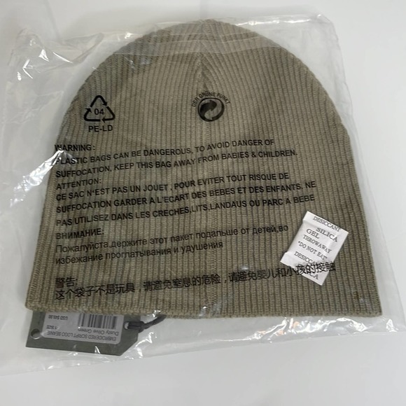 All Saints Embroidered Script Logo Beanie Olive Green - Picture 4 of 4